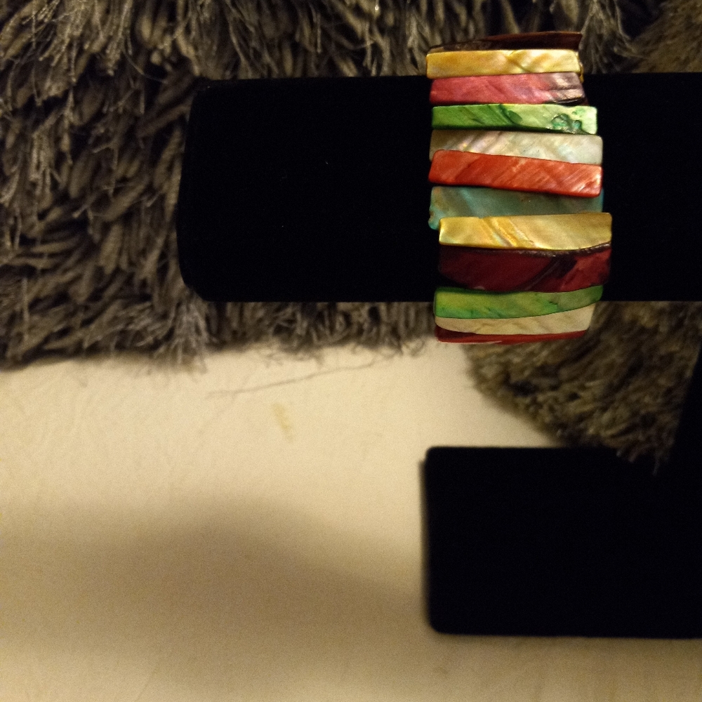 Multi color shall like bracelet.